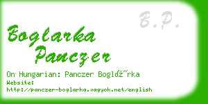 boglarka panczer business card